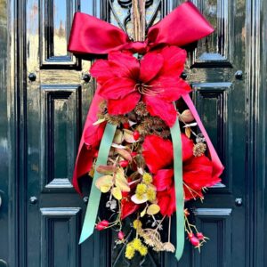 Kerststuk Zijdenbloemen